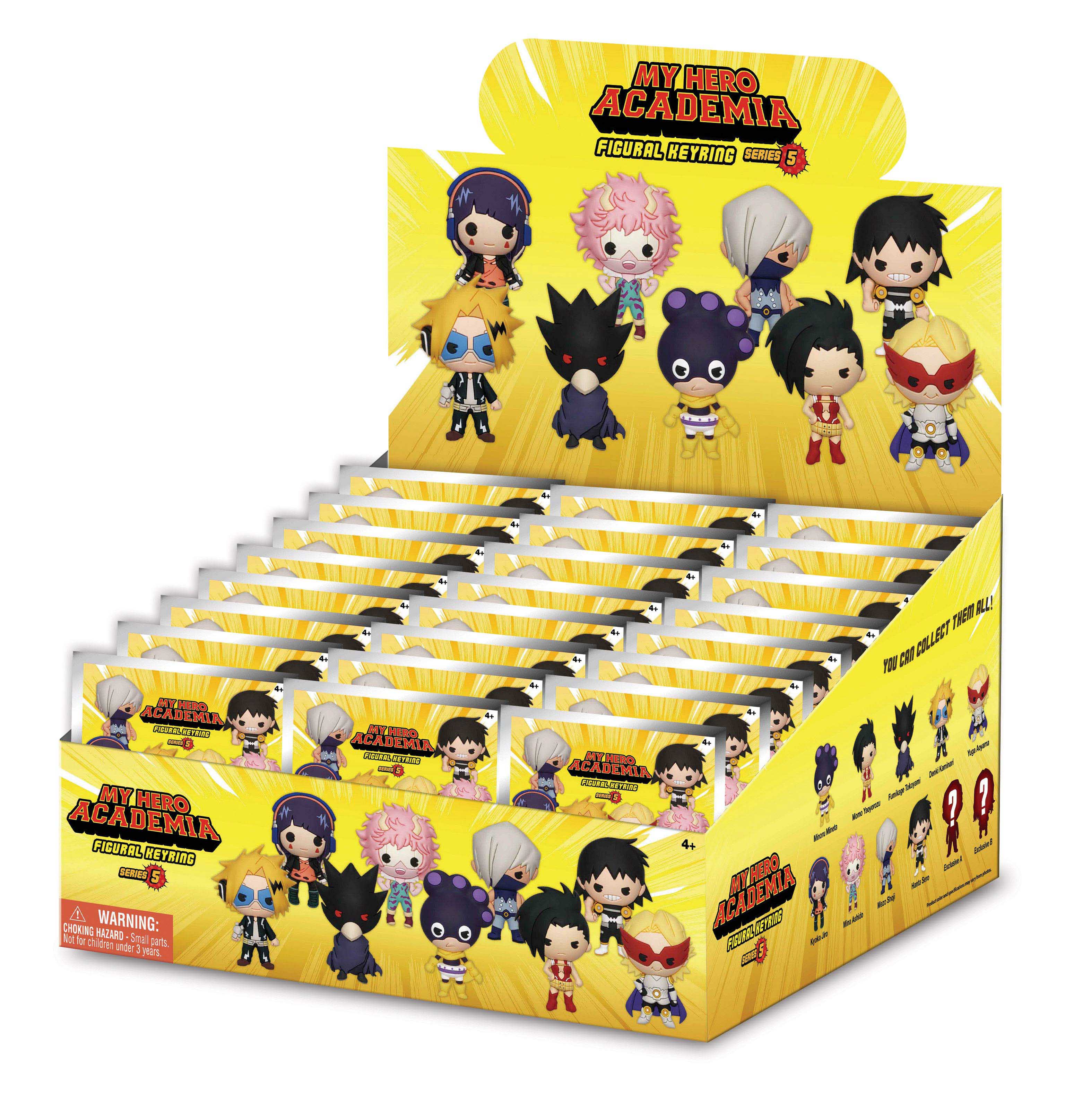 MY HERO ACADEMIA - Series 5 - 3D Foam Bag Clip (Display 24 Pcs)