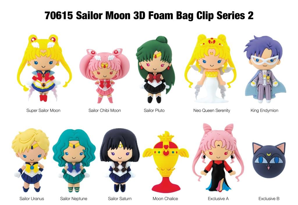 SAILOR MOON - Collectible Bag Clip (Display 24 Pcs)