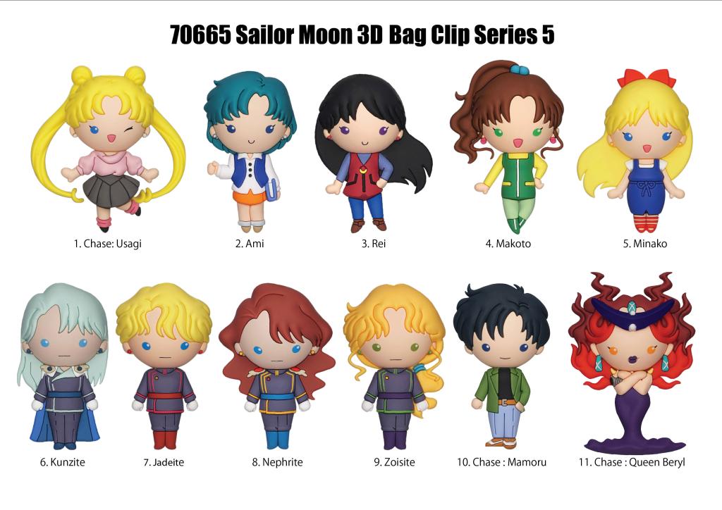 SAILOR MOON - Series 5 - 3D Foam Bag Clip (Display 24 Pcs)