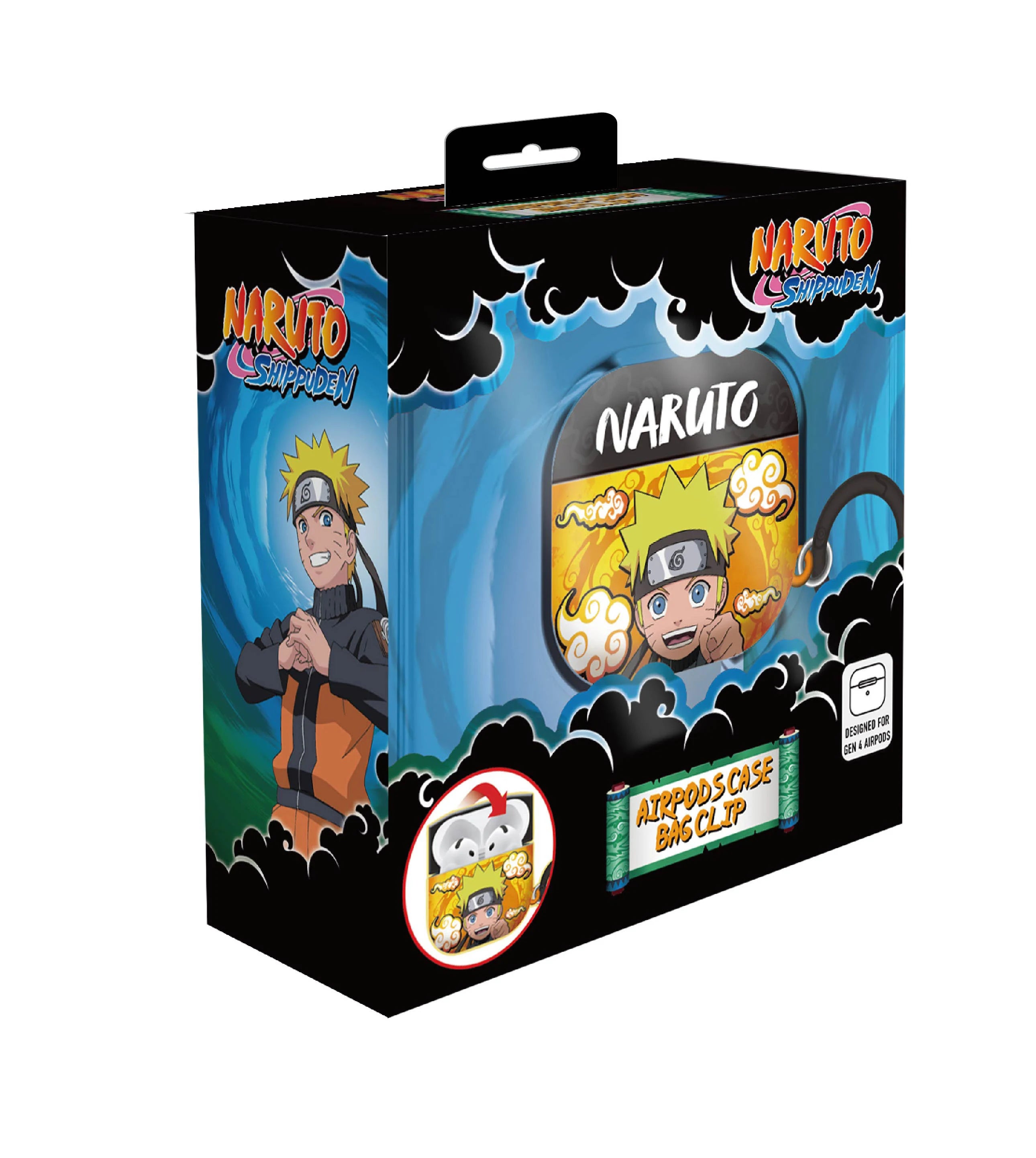 NARUTO - 3D Foam Airpods Case Bag Clip