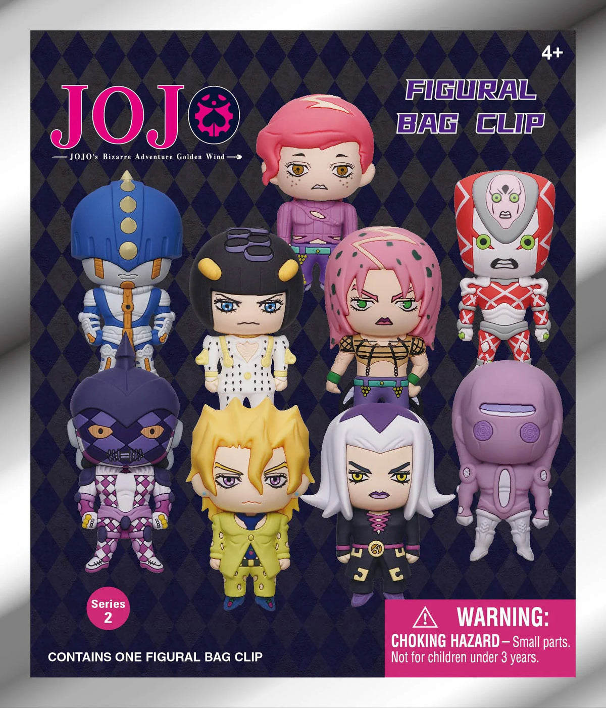 JOJO'S BIZARRE ADVENTURE -Series 2 - 3D Foam Bag Clip (Display 24 Pcs)