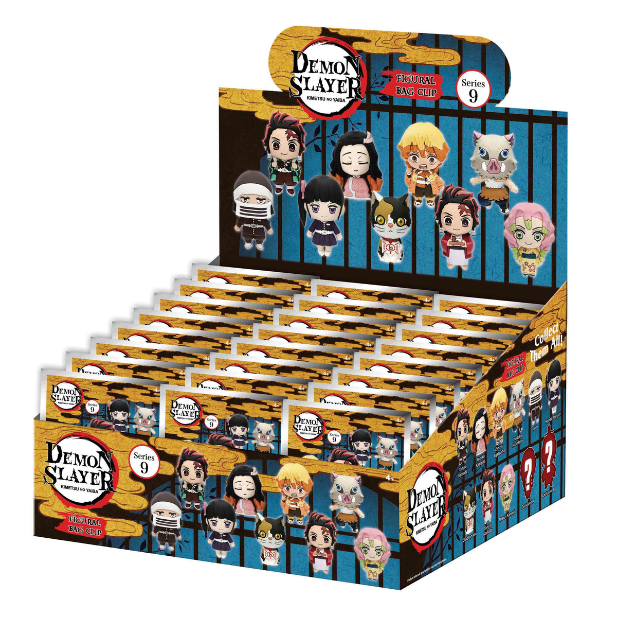 DEMON SLAYER - Series 9 - 3D Foam Bag Clip (Display 24 Pcs)