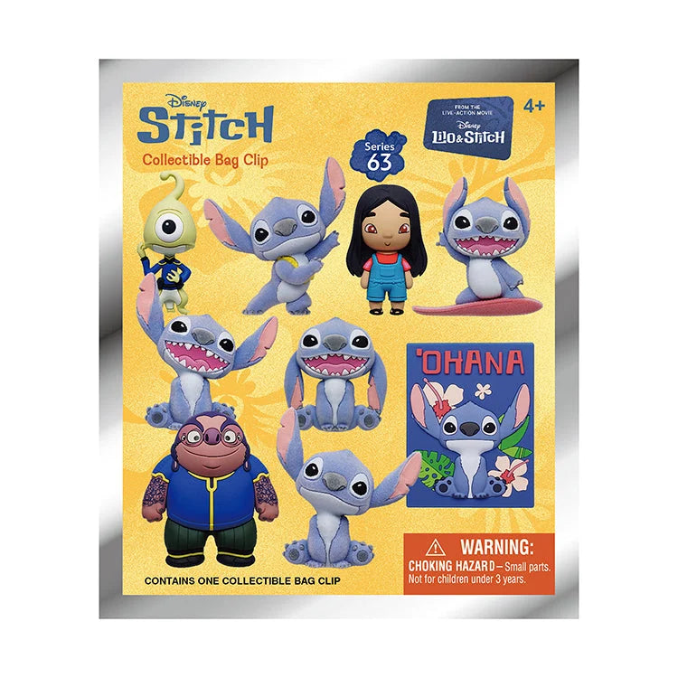 LILO & STITCH MOVIE - Series 1 - 3D Foam Bag Clip (Display 24 Pcs)