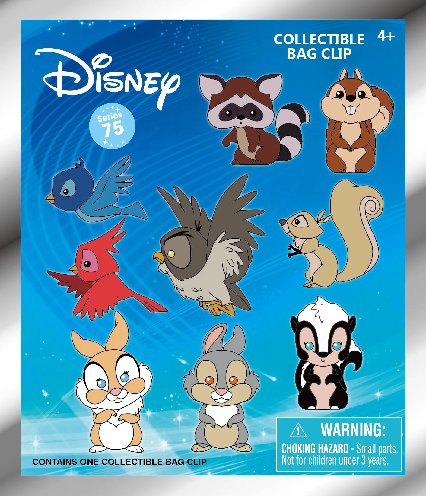 DISNEY - Woodland Characters - 3D Foam Bag Clip (Display 24 Pcs)
