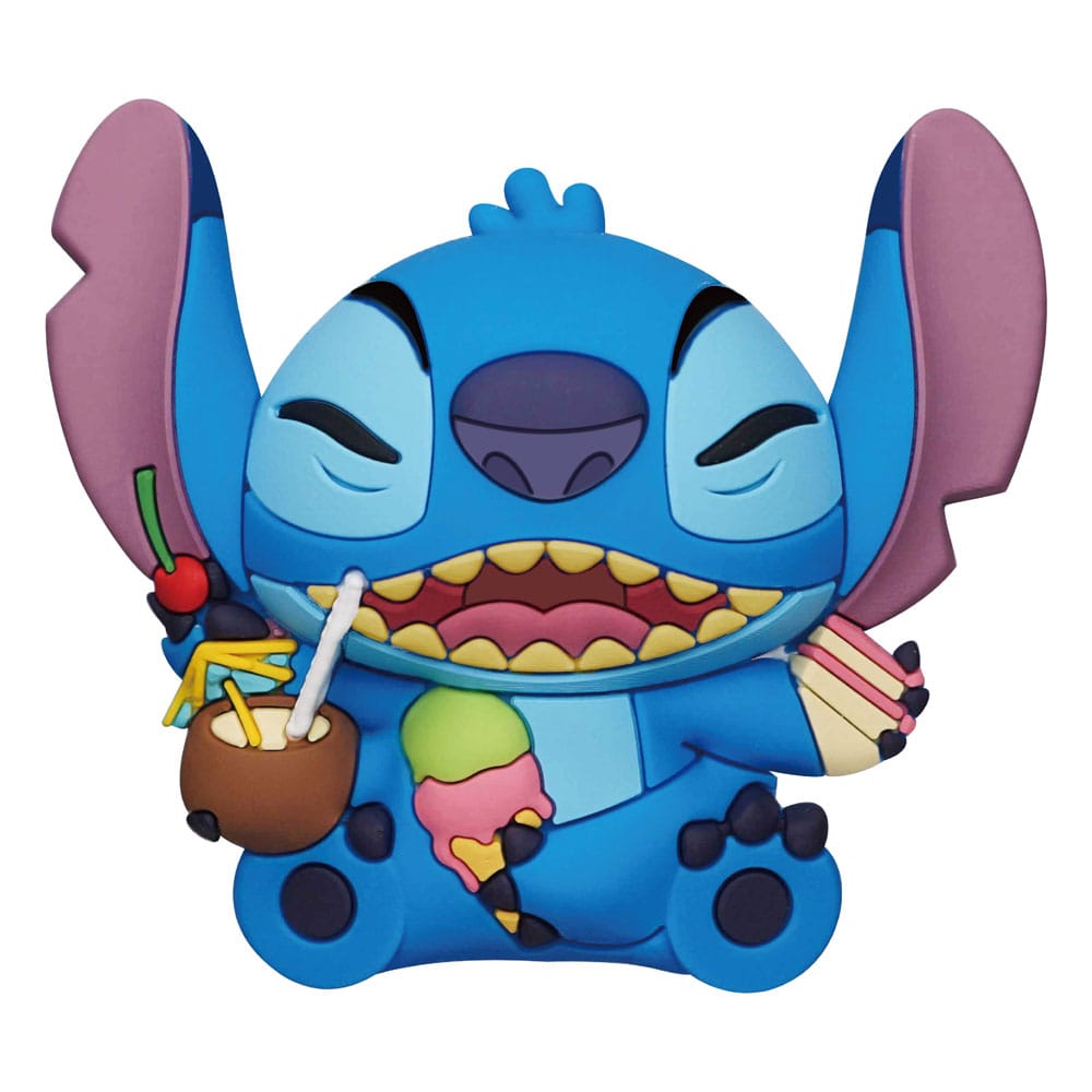LILO & STITCH - Stitch with food - 3D foam collectible magnet