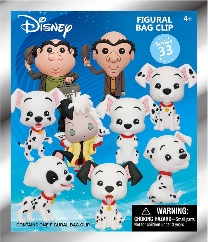 101 DALMATIANS - Series 33 - 3D Foam Bag Clip (Display 24 Pcs)