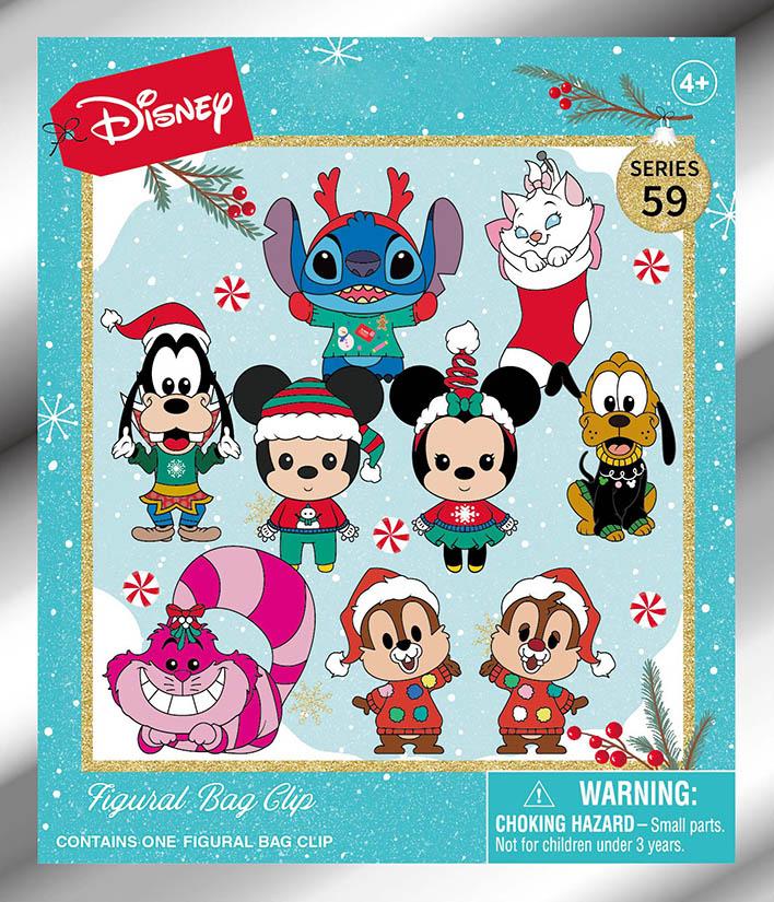 DISNEY SEASONAL - Series 59 - 3D Foam Bag Clip (Display 24 Pcs)