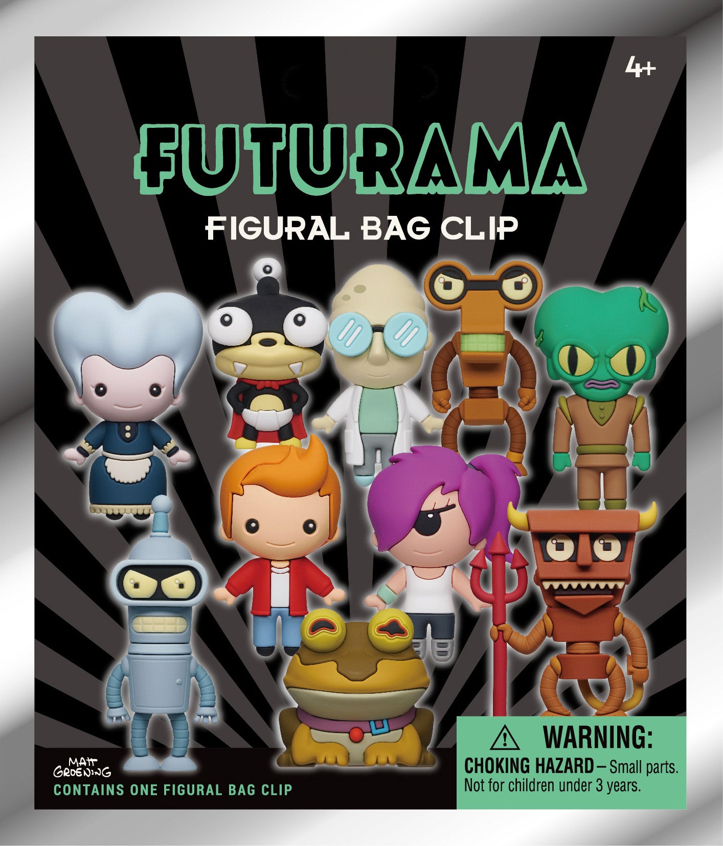 FUTURAMA - Series 1 - 3D Foam Bag Clip (Display 24 Pcs)