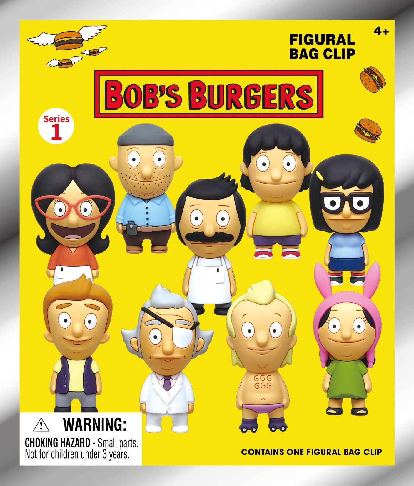 BOB'S BURGERS - Series 1 - 3D Foam Bag Clip (Display 24 Pcs)