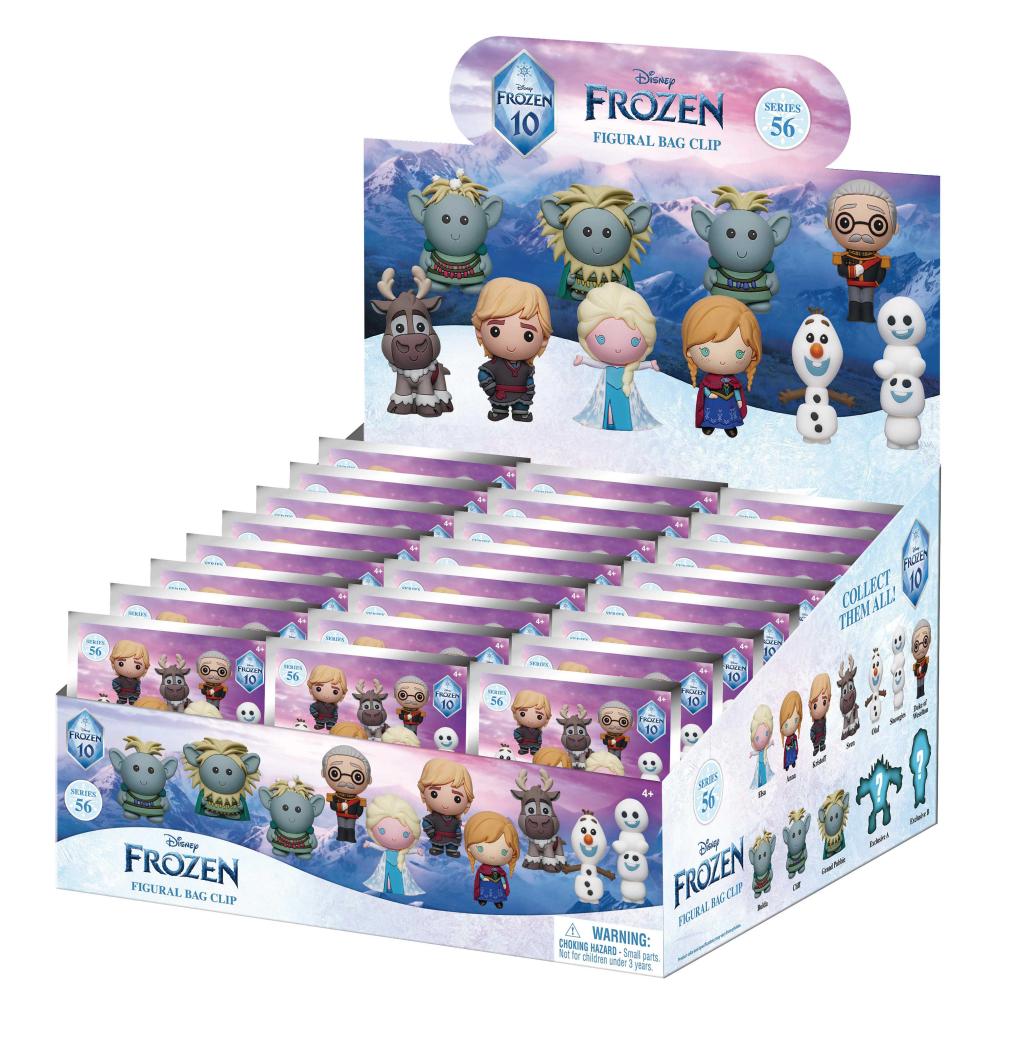 FROZEN - Series 59 - 3D Foam Bag Clip (Display 24 Pcs)