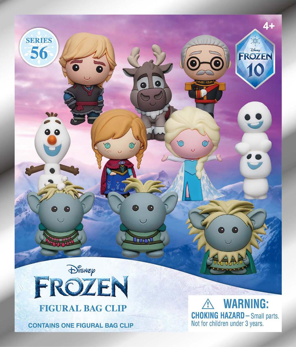 FROZEN - Series 59 - 3D Foam Bag Clip (Display 24 Pcs)