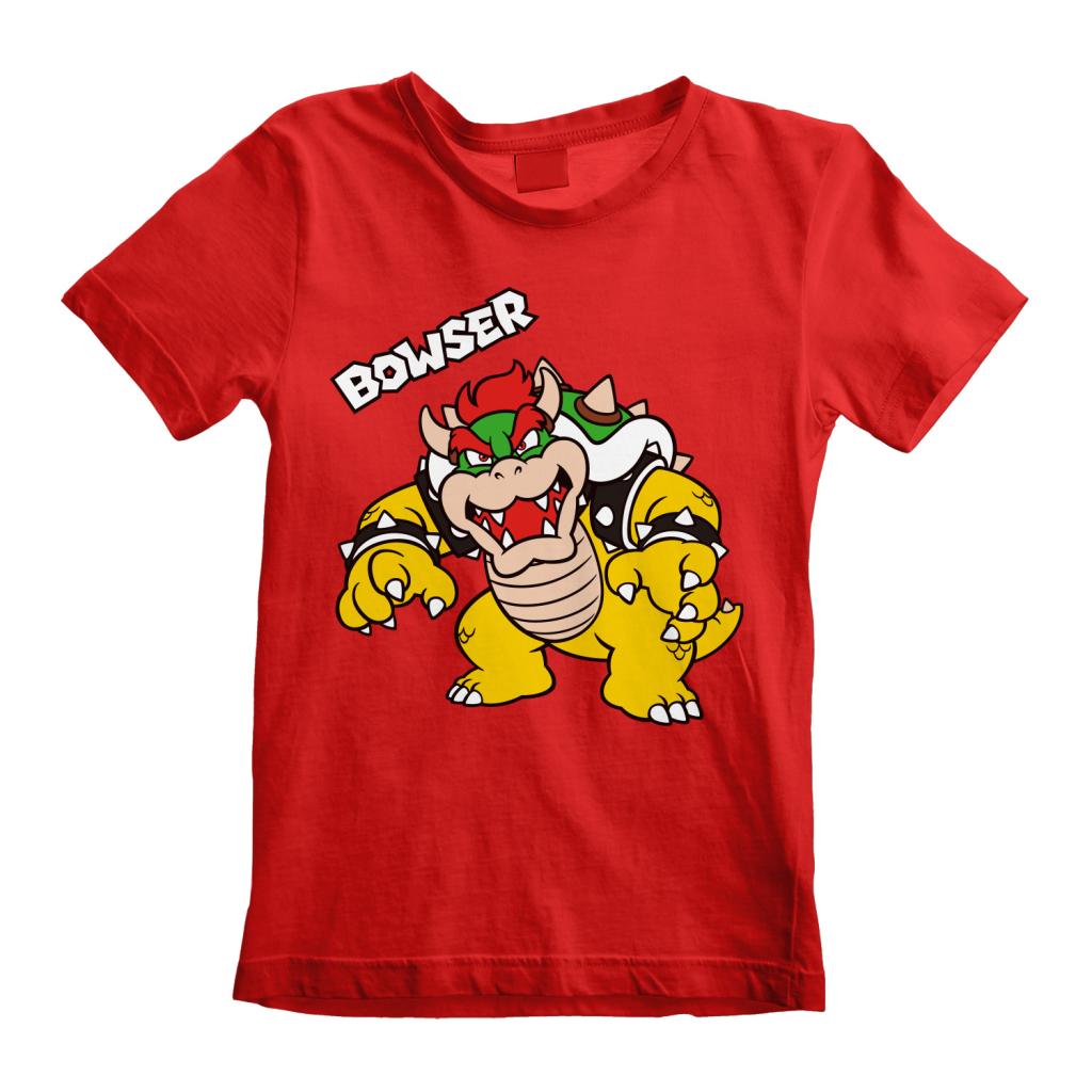 SUPER MARIO - Bowser Text - Kids T-Shirt (5-6 Y)