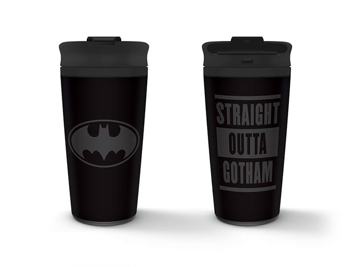 BATMAN - Metal Travel Mug 450 ml - Straight Outta Gotham