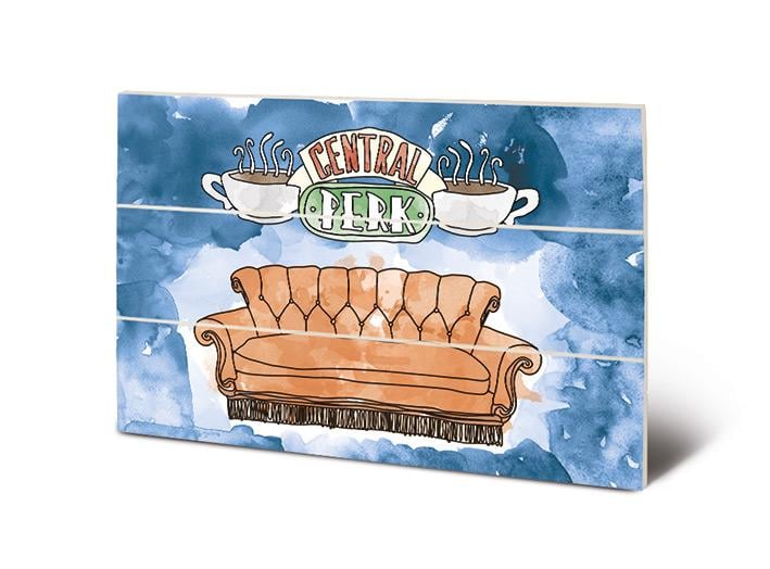 FRIENDS - Wood Print 20x29.5 - Central Perk Sofa