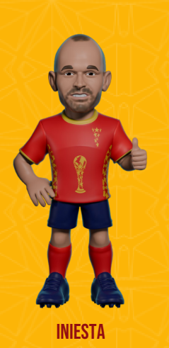 SPAIN - Iniesta - Figure Minix World Legends Cup 12cm