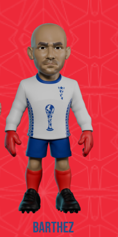 FRANCE - Barthez - Figure Minix World Legends Cup 12cm