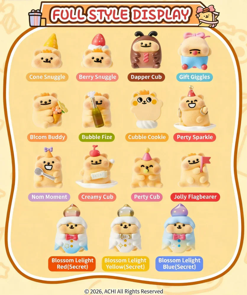 BEARISBUG - Sweetie's Party Series - Blind Box 4 Set of 3 Figure