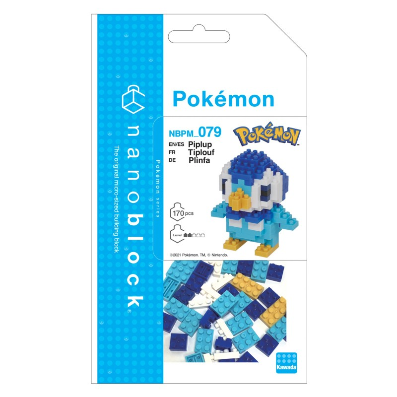 POKEMON - Piplup - Figure Nanoblock 10cm