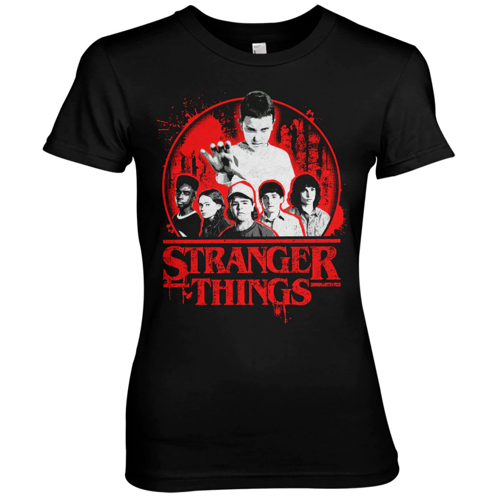 STRANGER THINGS - Distressed - T-Shirt Girl (XXL)