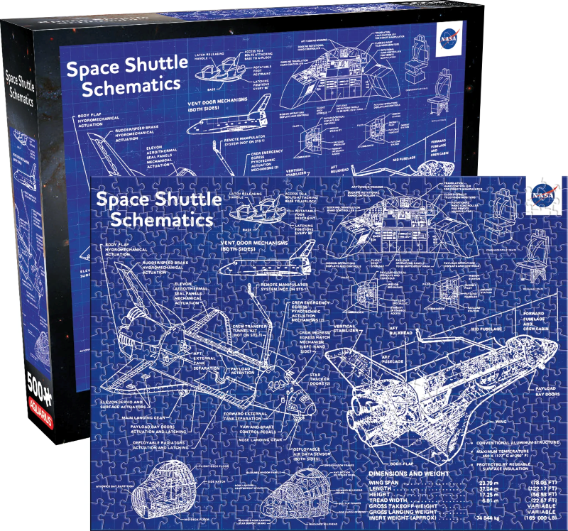 NASA - Shuttle Schematic - Puzzle 500P '35x48cm'