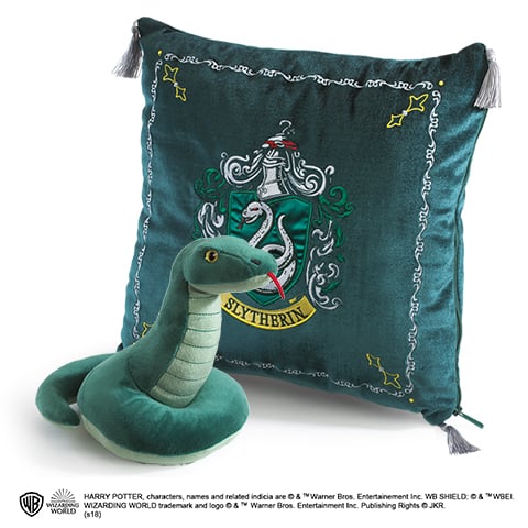 HARRY POTTER - Peluche & coussin 34x34 - Serpentard