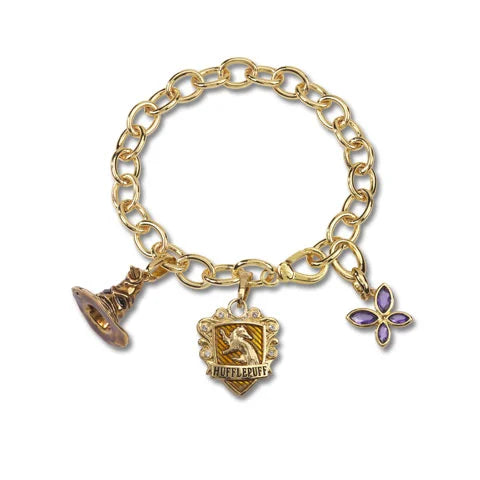 HARRY POTTER - Charm Bracelet - Lumos Hufflepuff