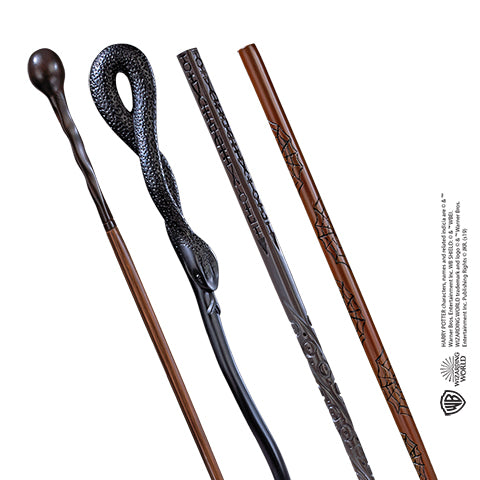 HARRY POTTER - 4 Wands display - Marauder's map