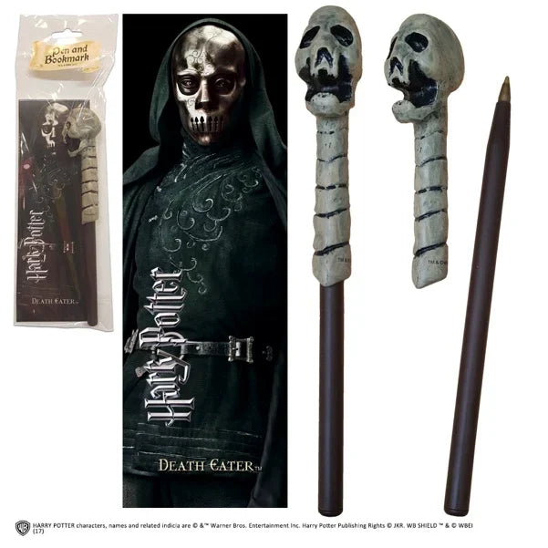 HARRY POTTER - Pen + Bookmark - Dead Eater Skull