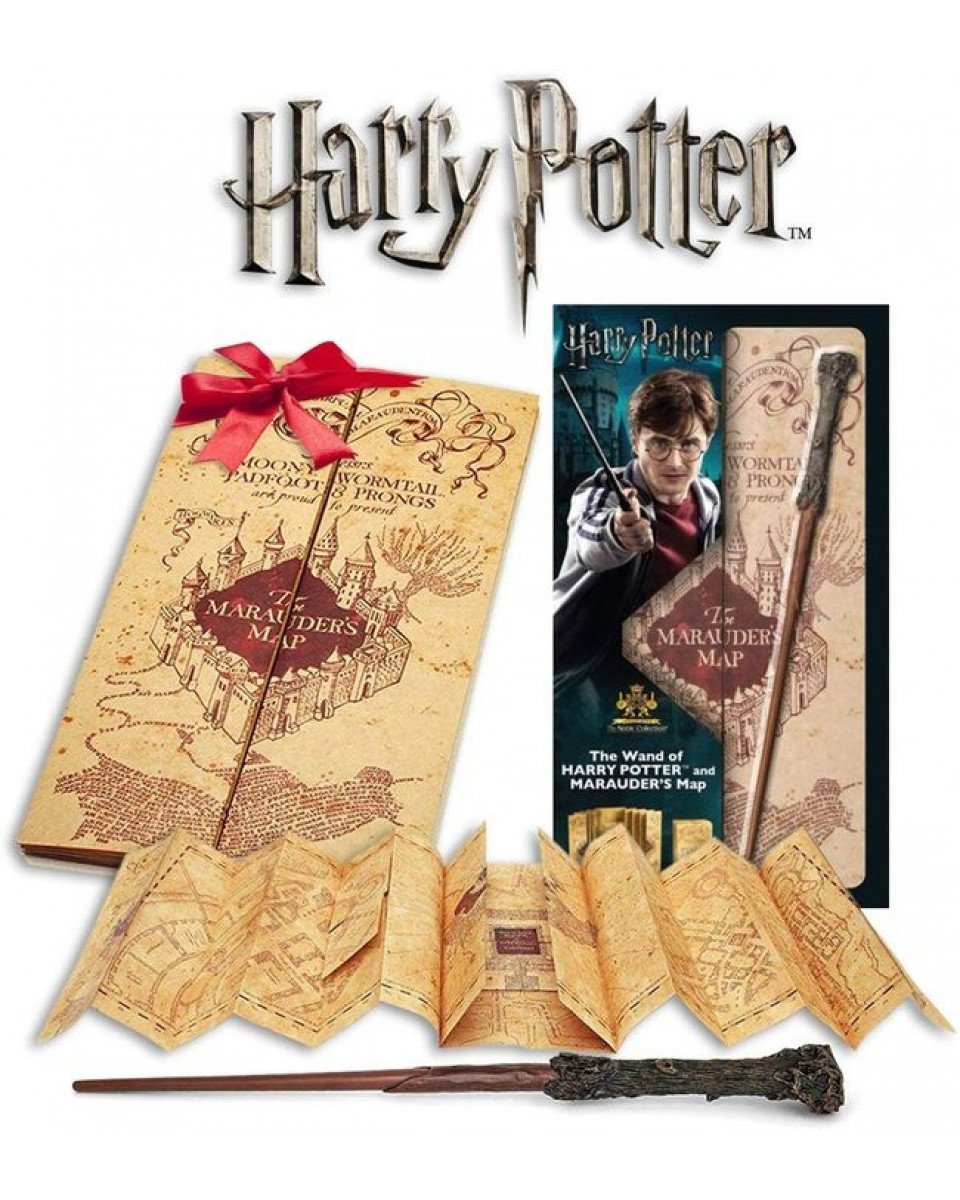 HARRY POTTER - Baguette d'Harry & carte du Maraudeur