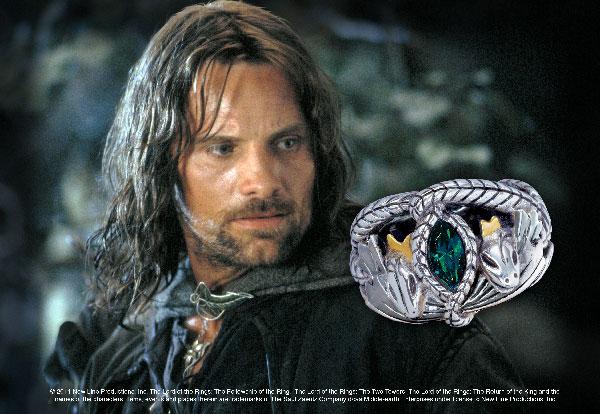 LORD OF THE RINGS - Barahir Ring Solid Steel - Size US 09 FR 59.9