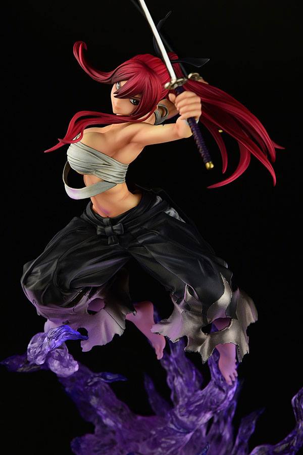 FAIRY TAIL - Erza Scarlet Samurai Ver. Shikkoku - Statue OrcaToys 43cm