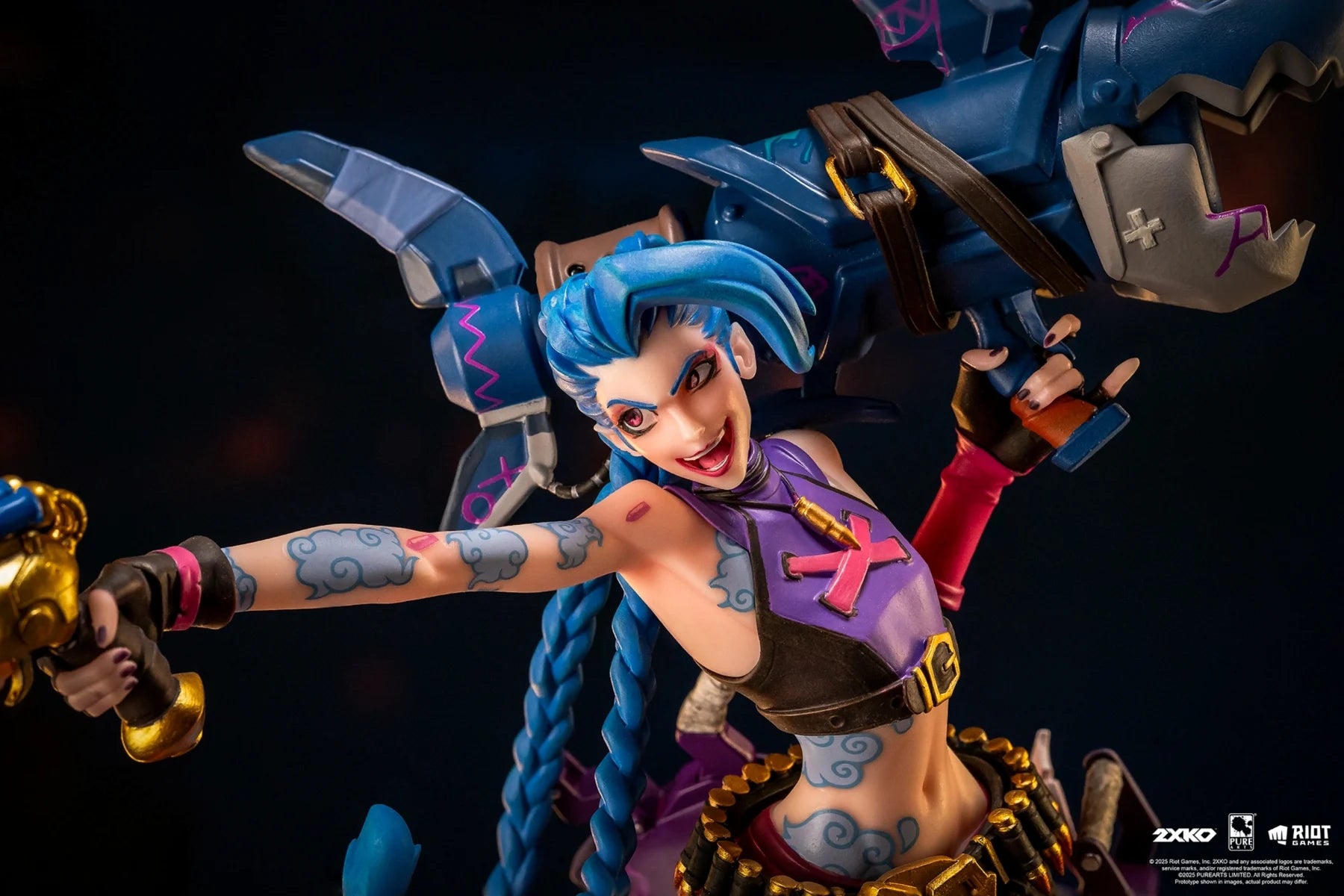 LEAGUE OF LEGENDS - Jinx & Warwick - Statue Diorama 1/10 37cm