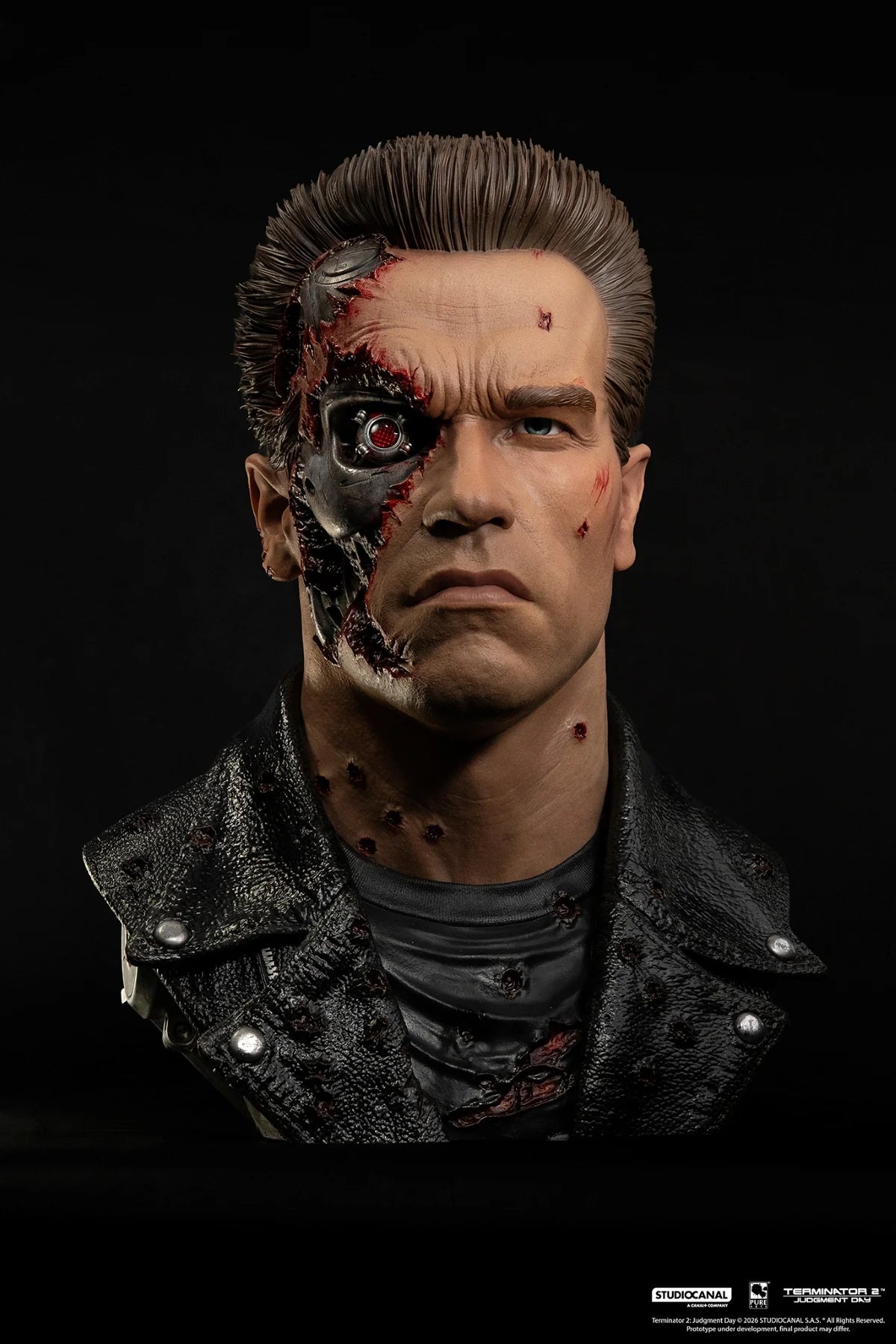 TERMINATOR 2 - T-800 Model 101 Battle Damaged -Scale Art Mask 1/1 47cm