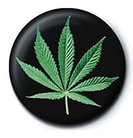 DIVERS - Cannabis Leaf - Button Badge 25mm