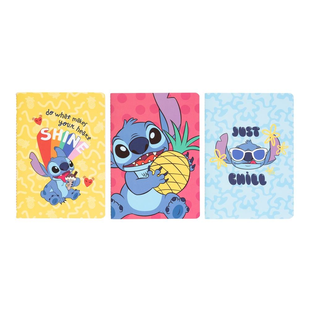 STITCH - 3 Pack of Notebooks - Size A5