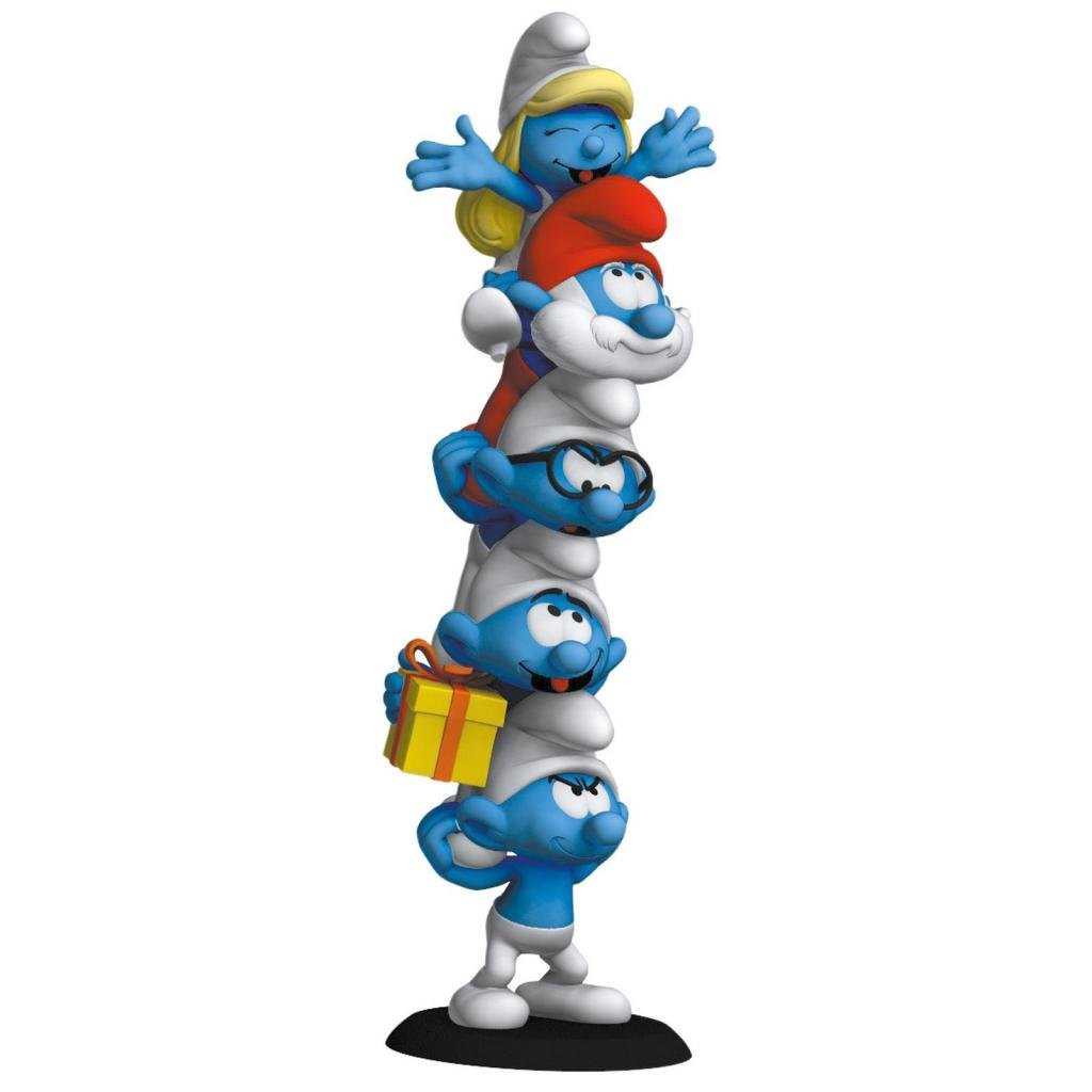 THE SMURFS - Column of Smurfs - Statue 50cm