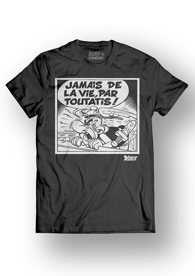 ASTERIX & OBELIX - T-Shirt - Jamais de la Vie - Black (S)