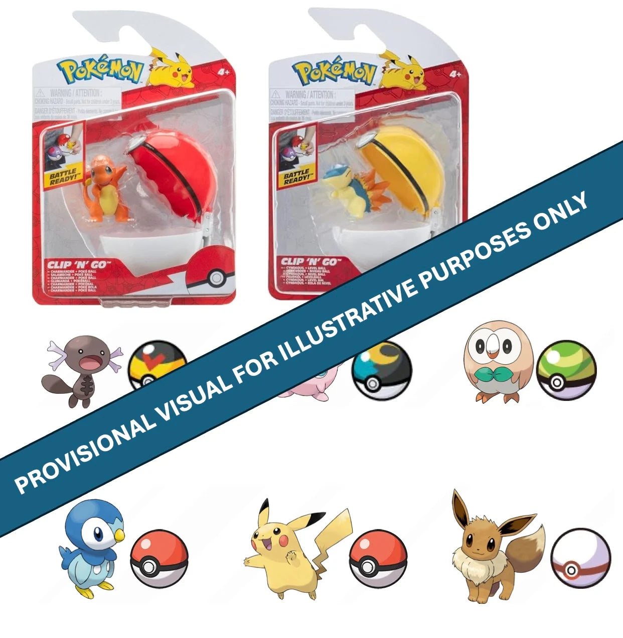 POKEMON - Clip 'N' Go - Assortment 6 pcs