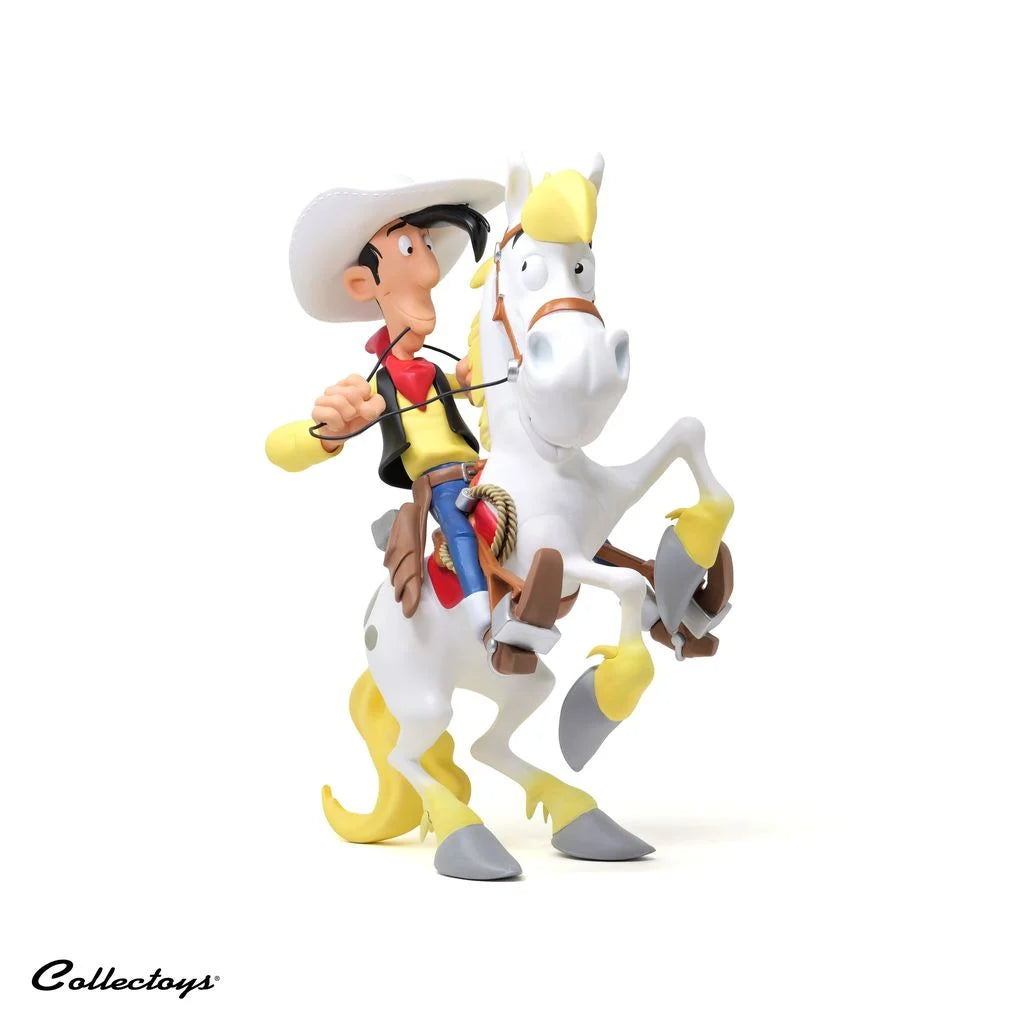 LUCKY LUKE - Lucky Luke on Jolly Jumper - Statue 25cm