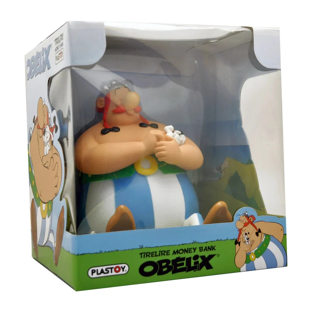 ASTERIX & OBELIX - Obelix sitting with Dogmatix - Money Box PVC 17cm