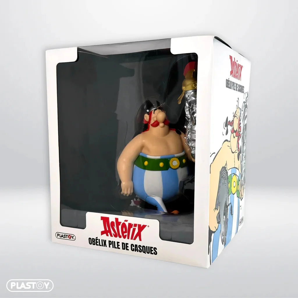 ASTERIX & OBELIX - Obelix stack of helmets - figure 22cm