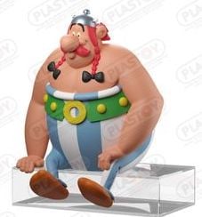 ASTERIX & OBLEIX - Obelix assis - Statuette 12cm