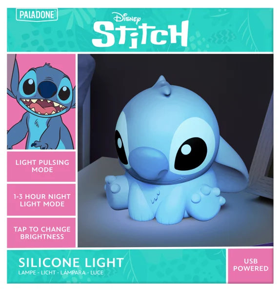 STITCH - Stitch - 'SquishyGlo' Silicone Light Rechargeable 15cm