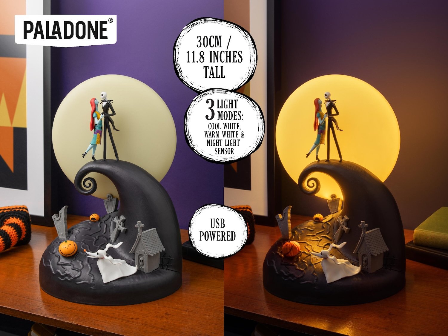 NIGHTMARE BEFORE XMAS - Lamp Diorama 11,8inch