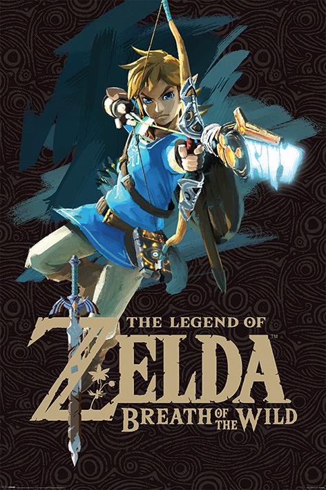 ZELDA - Poster 61X91 - Breath of the Wild 'Game Cover'