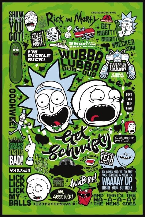 RICK & MORTY - Poster 61X91 - Quotes