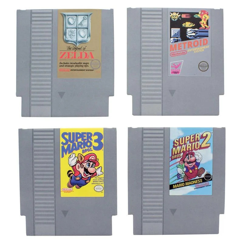 NINTENDO - NES - Cartridge - Set of 8 Coasters