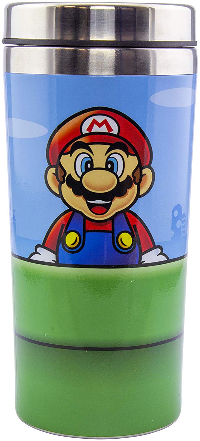 SUPER MARIO - Warp Pipe - Metal Travel Mug 450ml