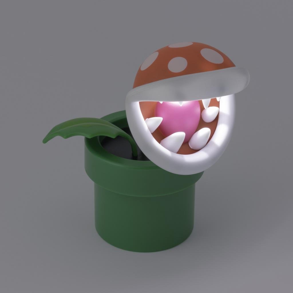 SUPER MARIO - Mini Piranha Plant - Light - Try me