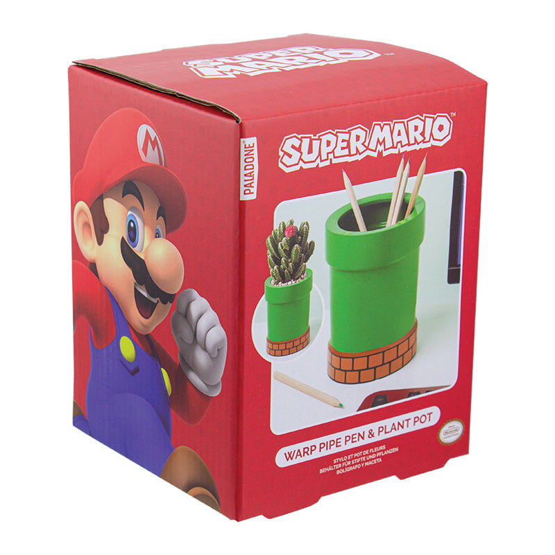 SUPER MARIO - Pipe - Shaped Plant and Pen Pot